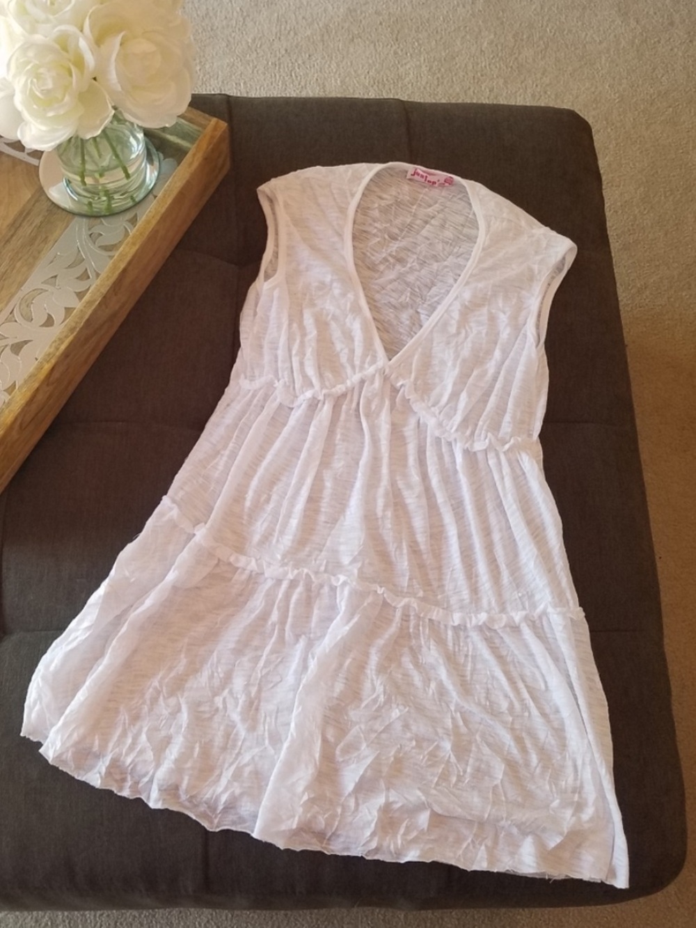 Sexy Sleeveless White top from Italy